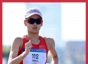 🥇女子20公里竞走决赛：中国选手杨家玉一路领先夺金